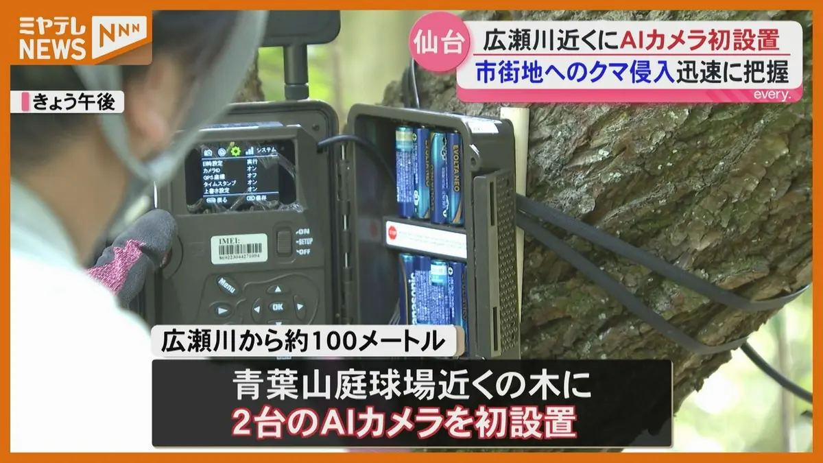 日テレNEWS NNN 5月19日(火) 20:00 クマかどうかを自動で判別！仙台市