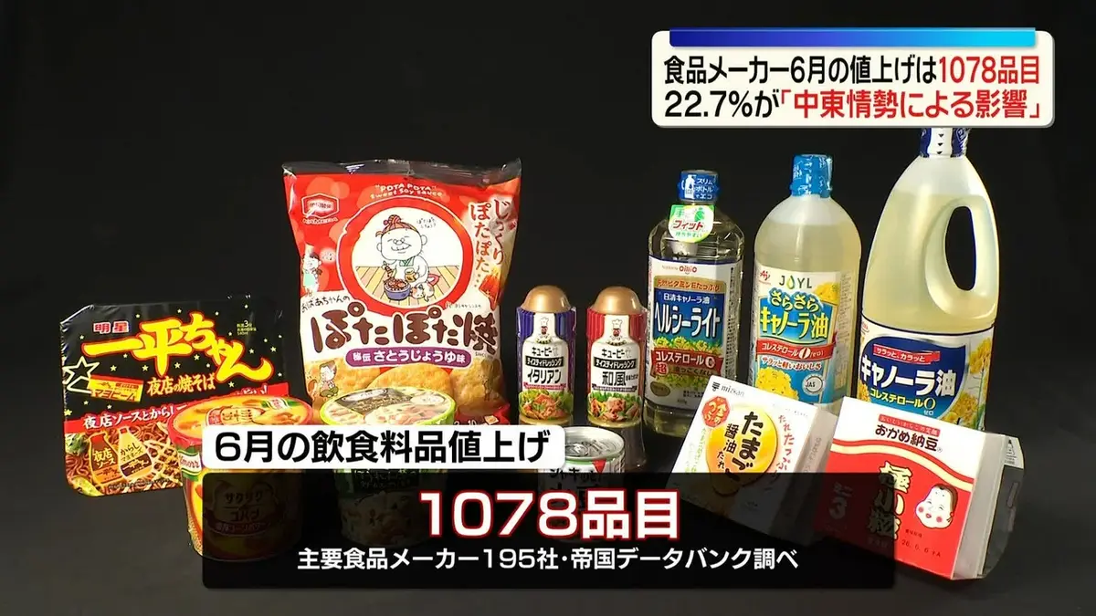 日テレNEWS NNN 5月29日(金) 13:05 食品メーカー195社 6月の値上げは