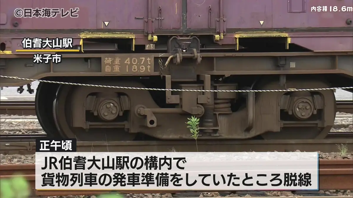 日テレNEWS NNN 9月20日(日) 19:02 【続報】貨物列車が発車前に脱線