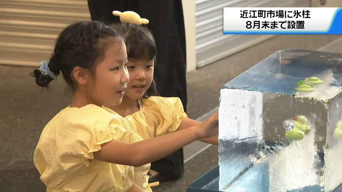 日テレNEWS NNN 7月27日(月) 11:48 金沢近江町市場に「氷柱」 買い物中