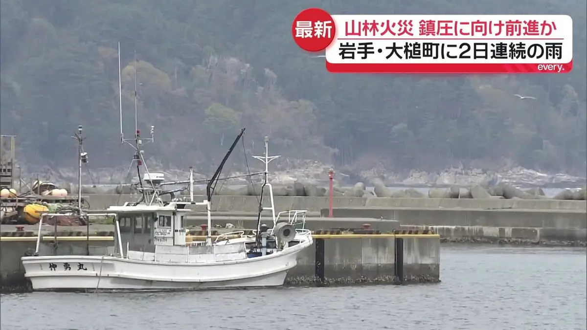 発送は火・水曜日 Live] Forest fire in Ofunato City, Iwate Prefecture: Burning