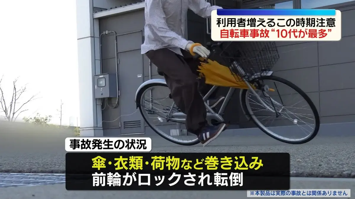 日テレNEWS NNN 4月23日(木) 15:46 自転車事故“10代が最多”NITEが注意