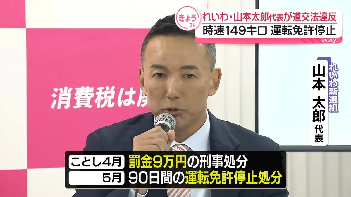 えびやま太郎様確認用 日テレNEWS NNN 7月3日(金) 19:04 れいわ・山本太郎代表が道交法違反