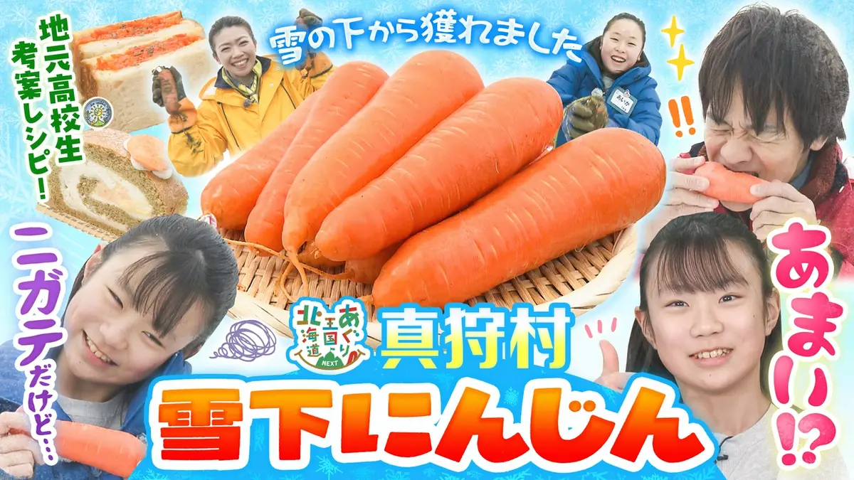 あぐり王国北海道NEXT 4月11日(土)放送分 真狩村の雪下にんじんに注目