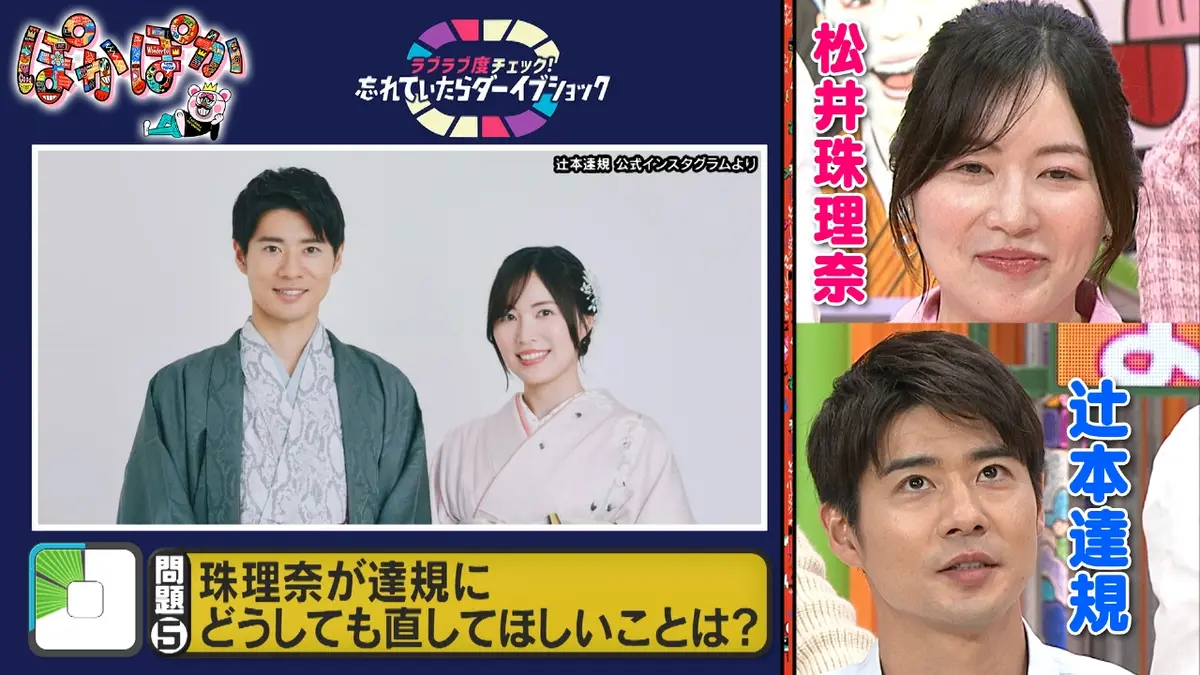 ぽかぽか 2月4日(水)放送分 水曜（2）新婚夫婦のラブラブ度チェック