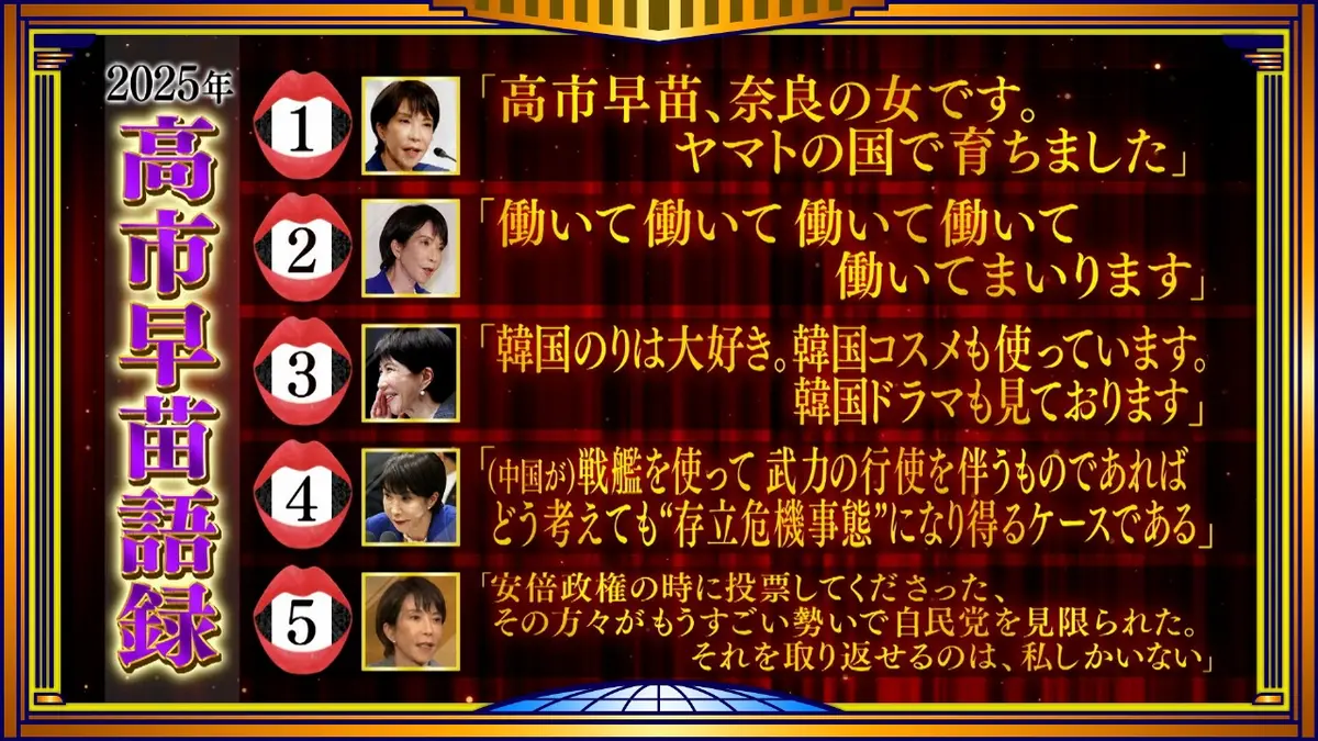 そこまで言って委員会NP 12月14日(日)放送分 迷言暴言2025大総括！高市