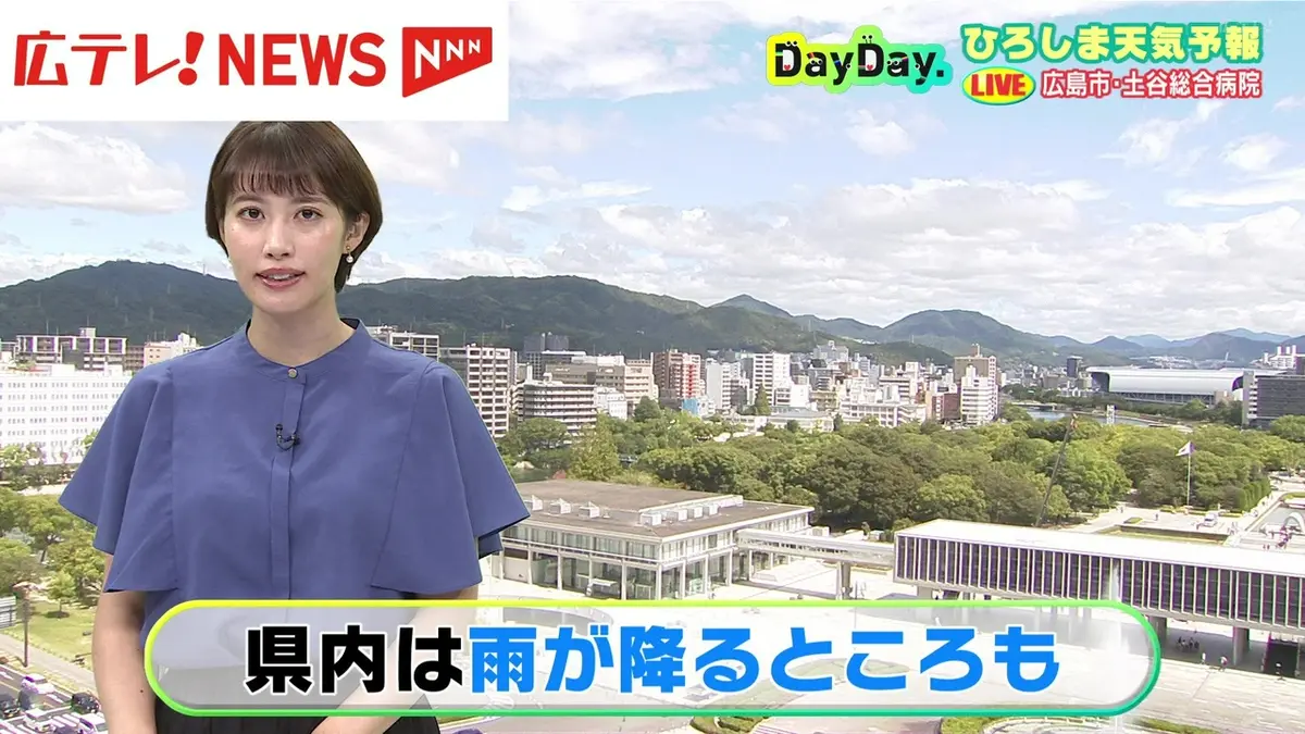 日テレNEWS NNN 8月12日(水) 11:00 広島県は雨のところも （12日午前10