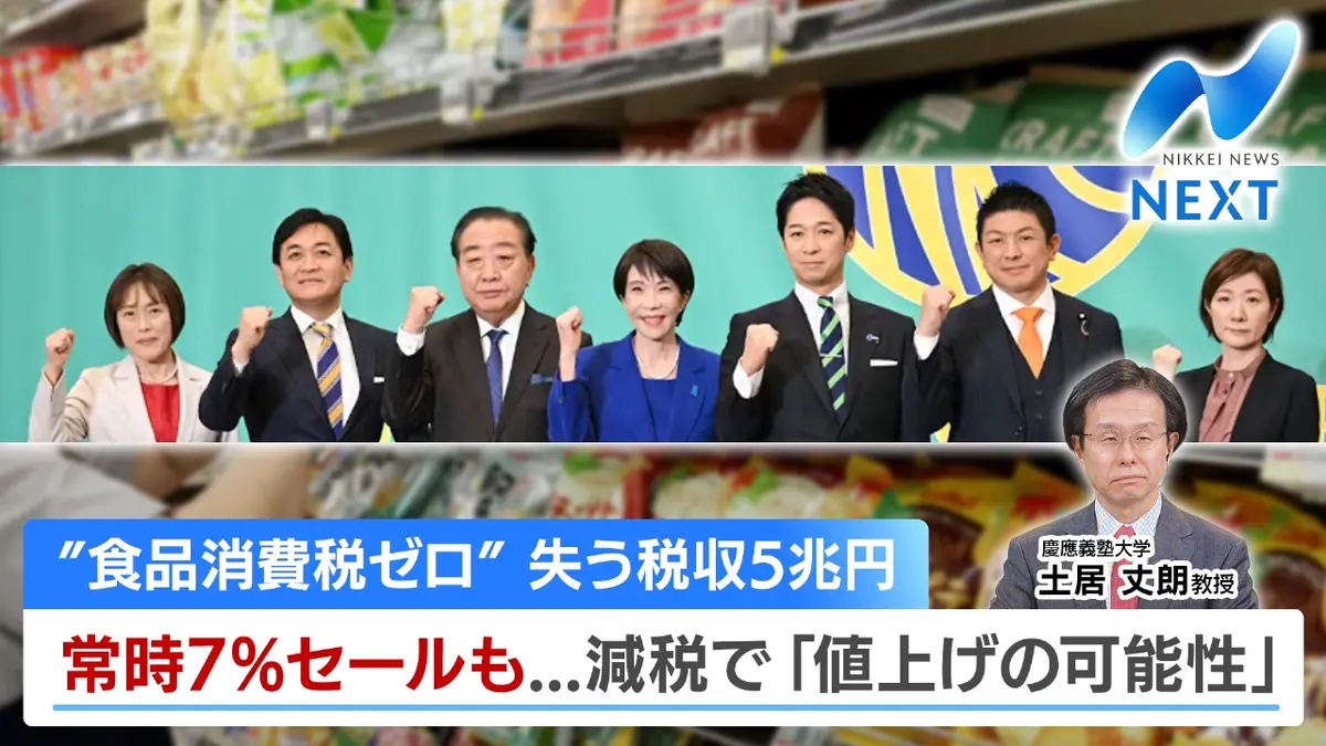 NIKKEI NEWS NEXT 1月26日(月)放送分 消費税減税で横並び…見えぬ財源/財政悪化リスクでマーケット は｜報道／ドキュメンタリー｜見逃し無料配信はTVer！人気の動画見放題