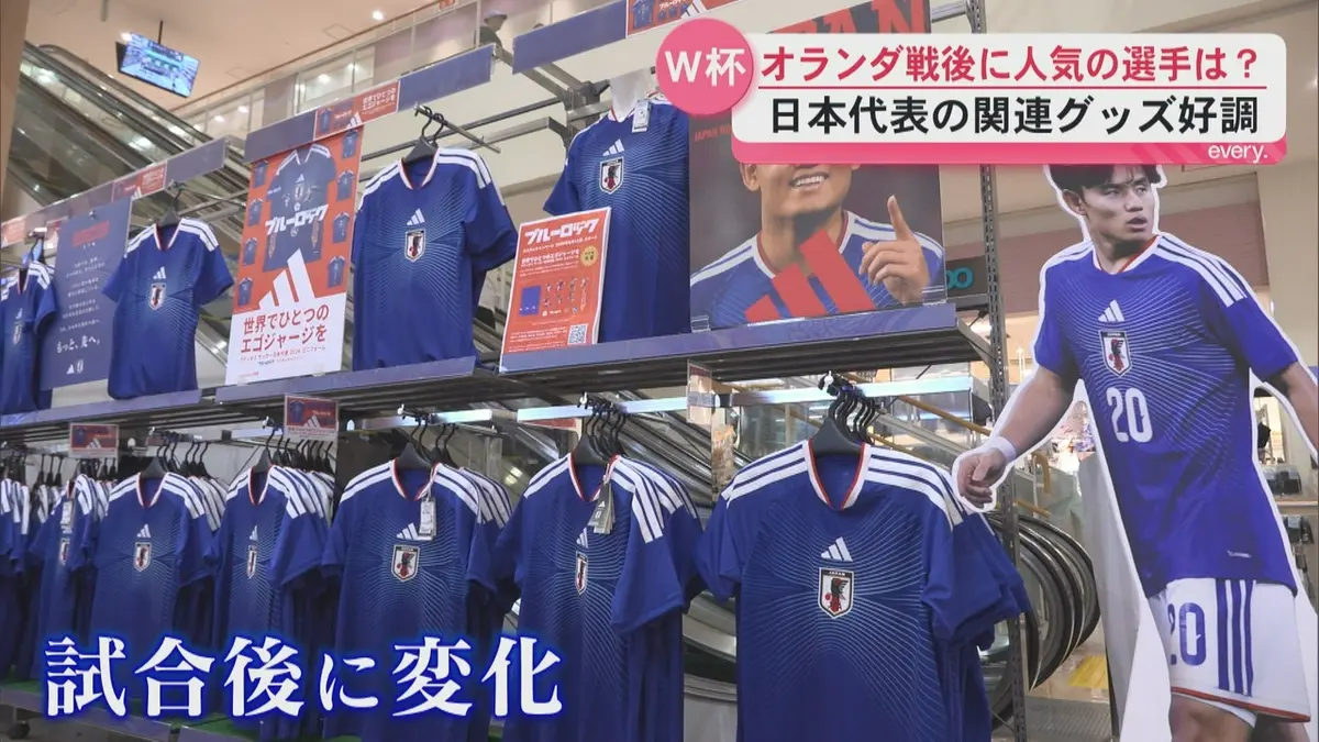 日テレNEWS NNN 6月16日(火) 19:27 W杯日本代表の関連グッズ売り上げが