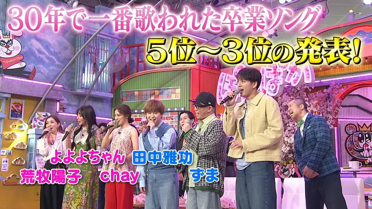 ぽかぽか 3月18日(水)放送分 水曜（2）一番歌われた卒業ソング！5位～3