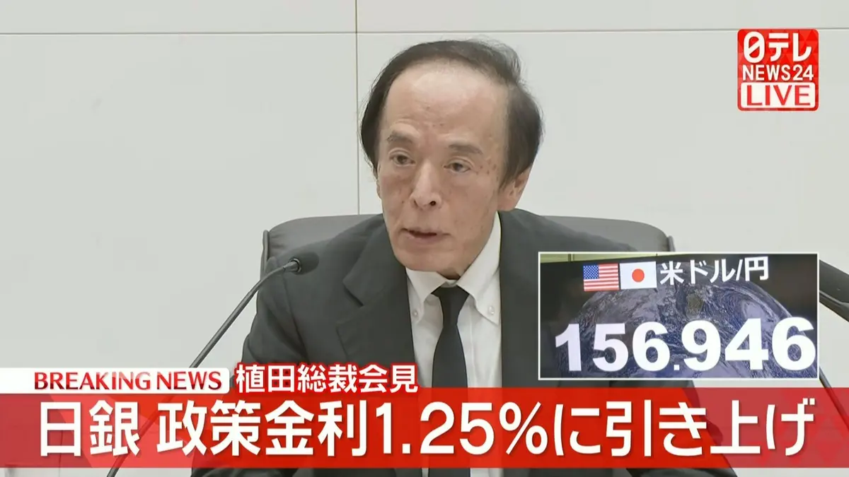日テレNEWS NNN 9月18日(金) 17:58 【動画】日銀・植田総裁が会見 政策