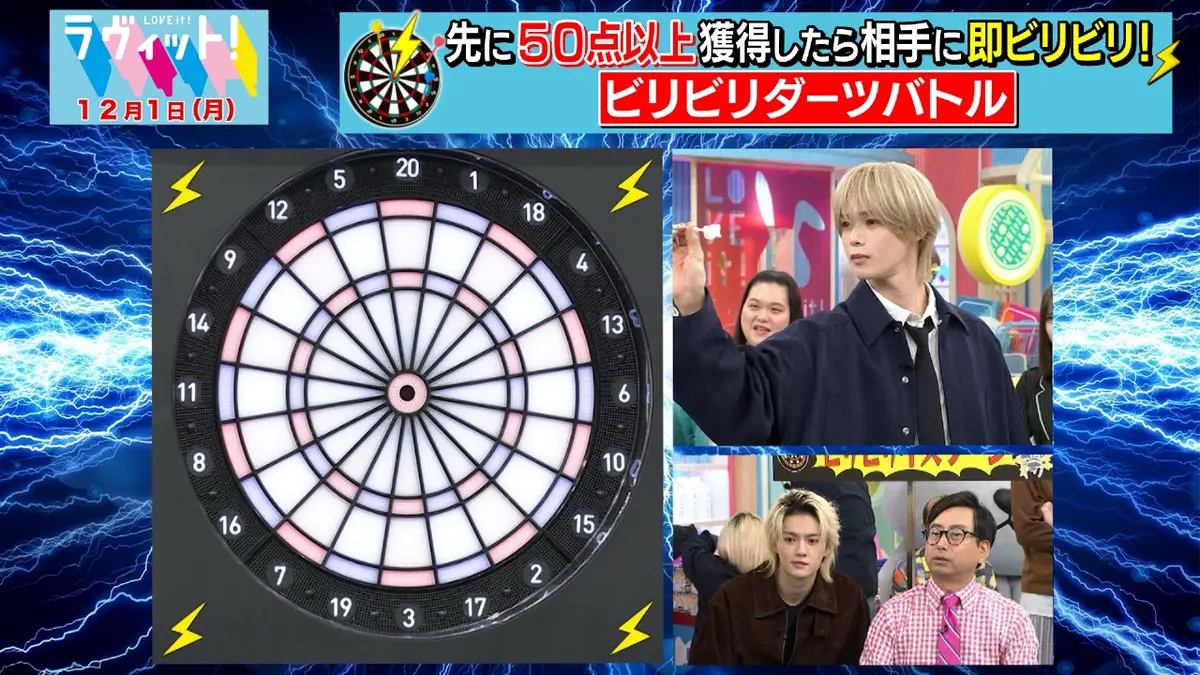 ラヴィット！ 12月1日(月)放送分 【OP】ビリビリダーツバトル
