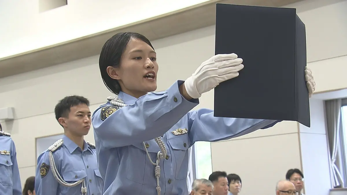 日テレNEWS NNN 9月29日(火) 19:18 県警察学校で卒業式「全身全霊で
