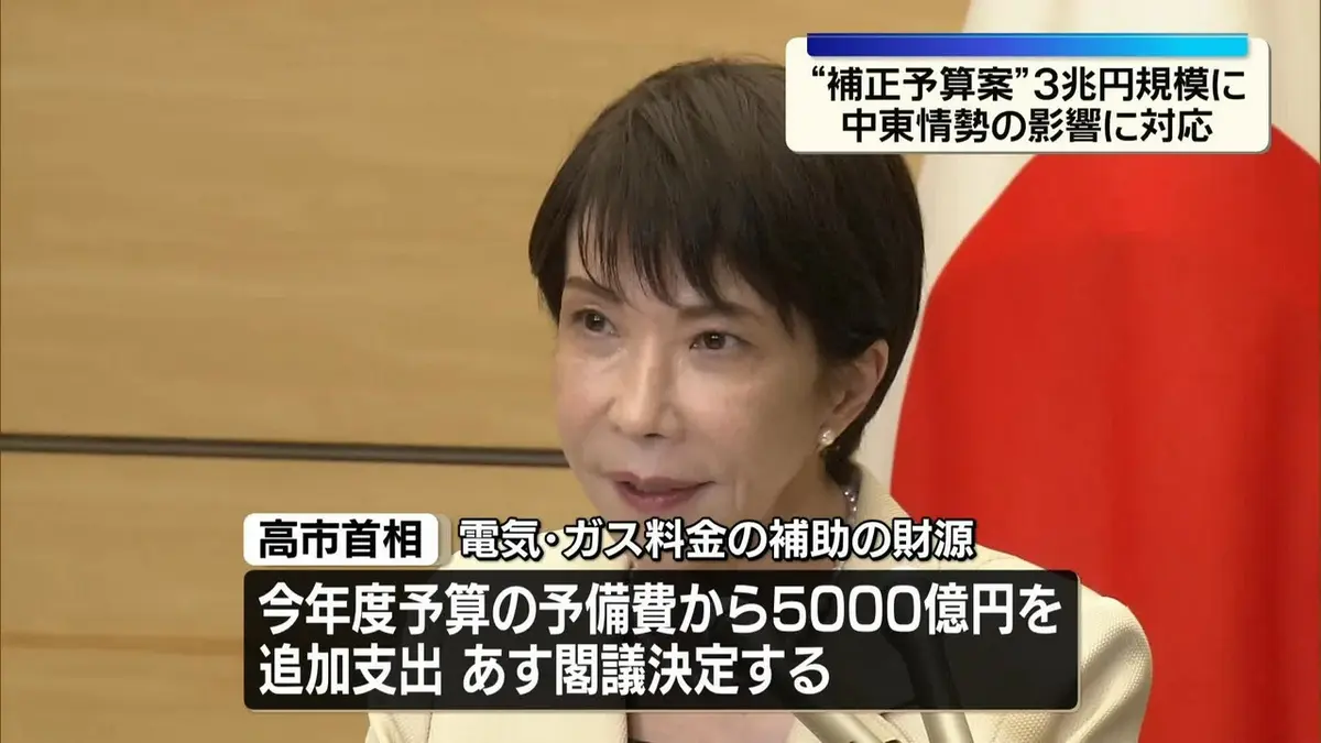 日テレNEWS NNN 5月25日(月) 20:07 高市首相、電気・ガス料金補助で