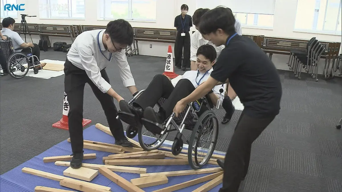 日テレNEWS NNN 5月27日(水) 18:51 車いす利用者の避難サポート研修会
