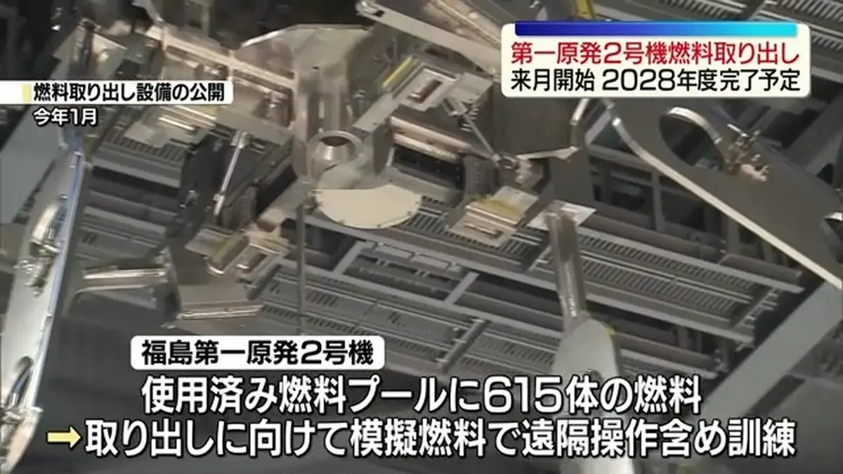 日テレNEWS NNN 5月29日(金) 11:59 福島第一原発2号機 使用済み燃料