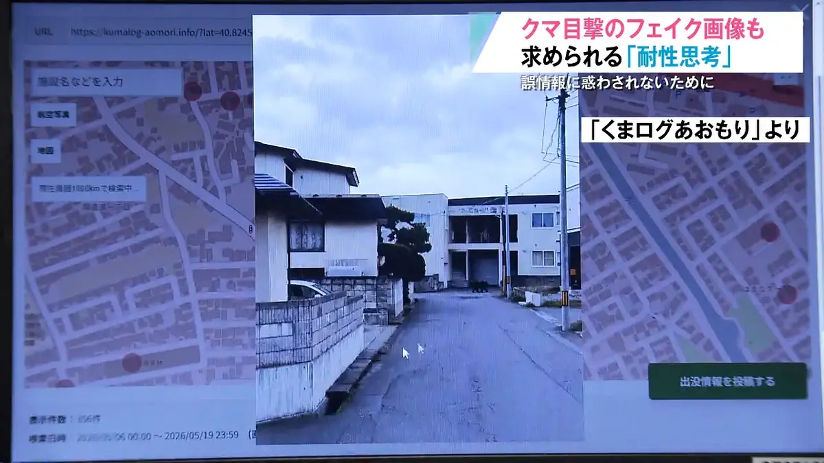 日テレNEWS NNN 5月20日(水) 19:54 クマの『フェイク画像』も…見分け方
