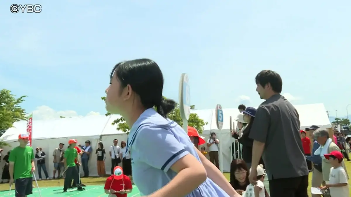 日テレNEWS NNN 6月14日(日) 17:26 サクランボの種飛ばしで盛り上がり