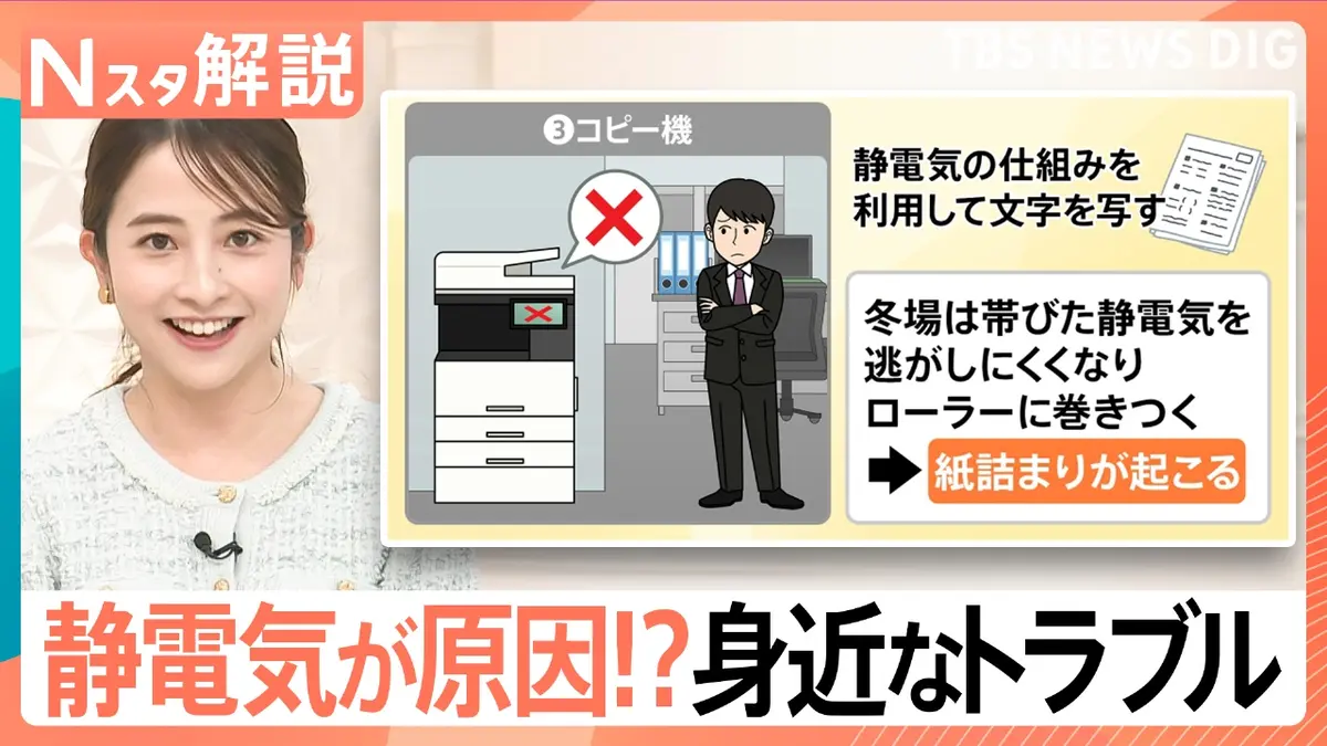 TBS NEWS DIG Powered by JNN 11月28日(金)放送分 バチッ！静電気“溜め