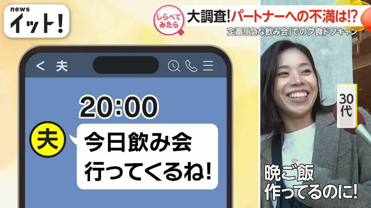 しらべてみたら】Live News イット！特集 1月19日(月)放送分  大調査！パートナーへの不満と感謝｜報道／ドキュメンタリー｜見逃し無料配信はTVer！人気の動画見放題