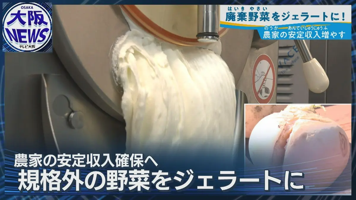 TVOやさしいニュース特集 【規格外野菜が絶品ジェラートに】廃棄作物は