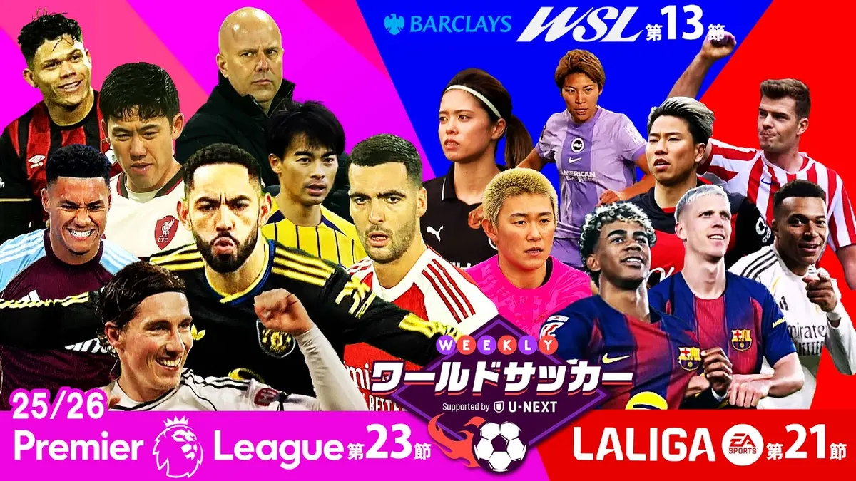 WEEKLYワールドサッカー Supported by U-NEXT ～プレミア・ラリーガ