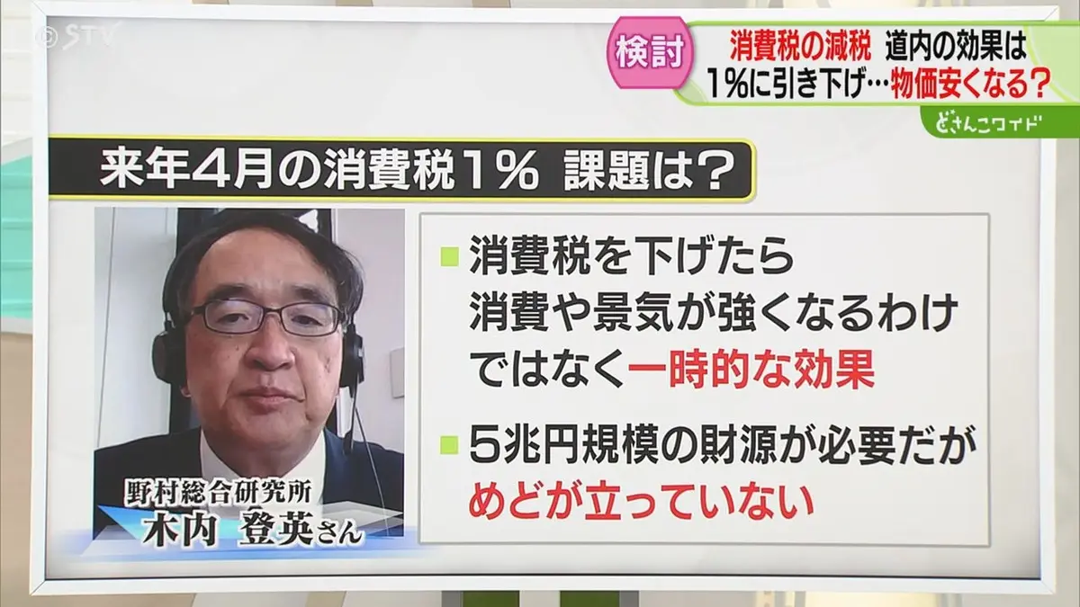 日テレNEWS NNN 6月8日(月) 18:44 【解説】消費税1％に？ 専門家指摘