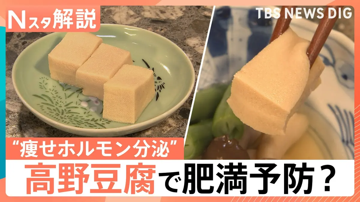 TBS NEWS DIG Powered by JNN 5月26日(火)放送分 高野豆腐に肥満予防の