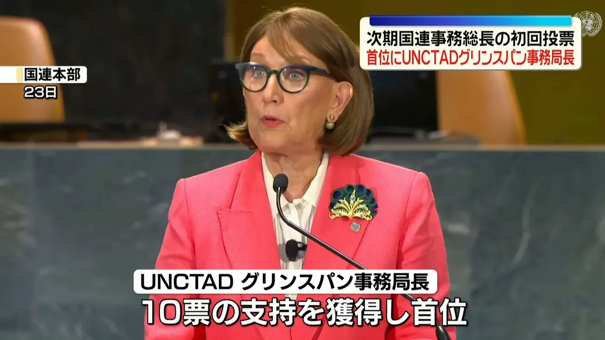 日テレNEWS NNN 7月31日(金) 11:29 国連の次期事務総長選出めぐり