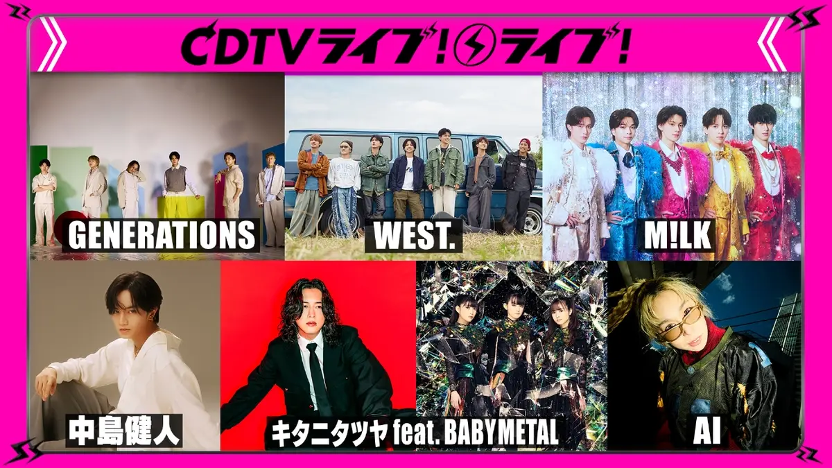 CDTV ライブ! ライブ! 3月9日(月)放送分 M!LK☆中島健人☆WEST