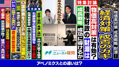 日経サタデー ニュースの疑問 11月15日(土)放送分 高市総理の積極財政
