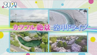 絶賛捨て活中ページ② ZIP! 6月1日(月)放送分 100年後も残したいカラフル絶景 空中ドライブ
