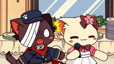 じゃれねこ『2月☆③苺狩り×くまちゃん』 ネコのクラちゃん ～Ordinary days～ 2月25日(水)放送分 お菓子大食い