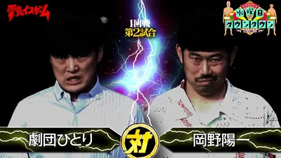 水曜日のダウンタウン 2024年放送 電気イスゲームトーナメント 1回戦第