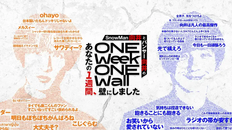 SnowMan向井とパンサー向井のあなたの1週間、壁にしました